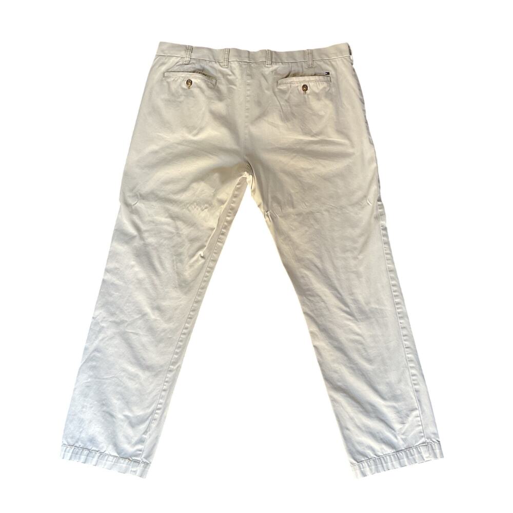 Tommy Hilfiger Tailored Fit Chino Pants Men’s 38x32 Beige Cream Casual - Picture 2 of 3